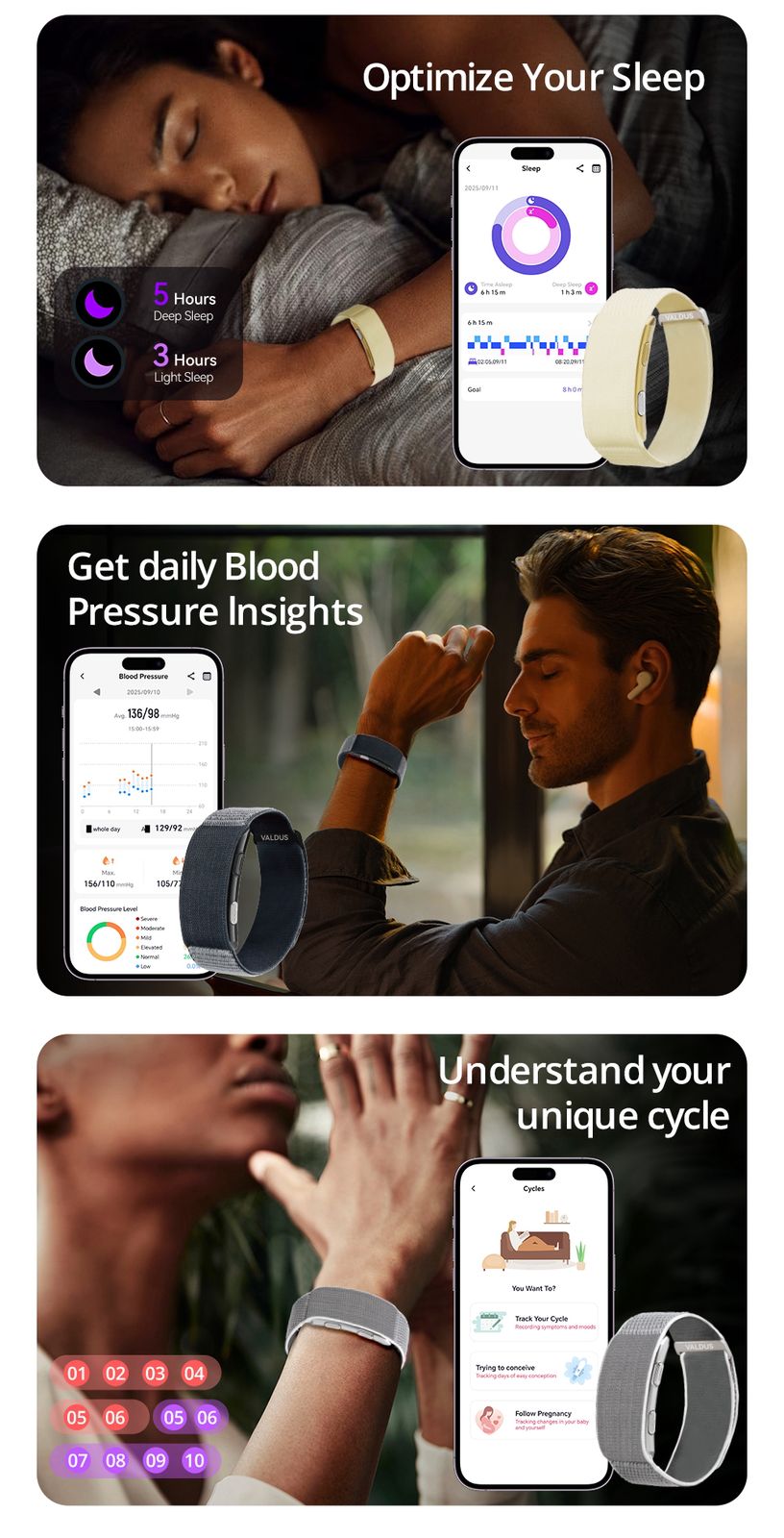 Valdus Screenless Health Tracker